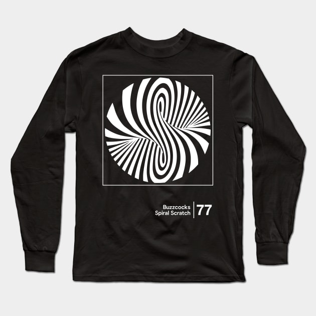 Buzzcocks - Spiral Scratch / Minimal Style Graphic Artwork Long Sleeve T-Shirt by saudade